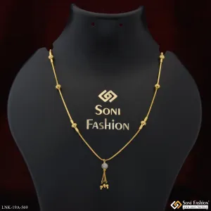 1 Gram Gold Plated Glamorous Design Necklace for Ladies - Style A569