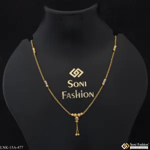 1 Gram Gold Plated Latest Design Gold Plated Necklace for Ladies - Style A477