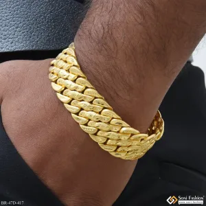 1 Gram Gold Plated Pokal Bracelet for Men - Style D417