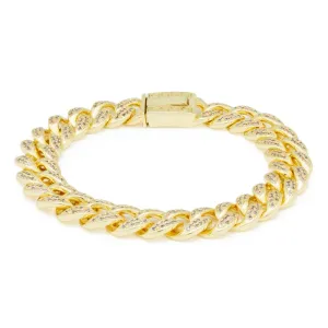 12mm Iced Miami Cuban Bracelet