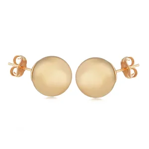 14ky Gold 10mm Ball Stud Earrings