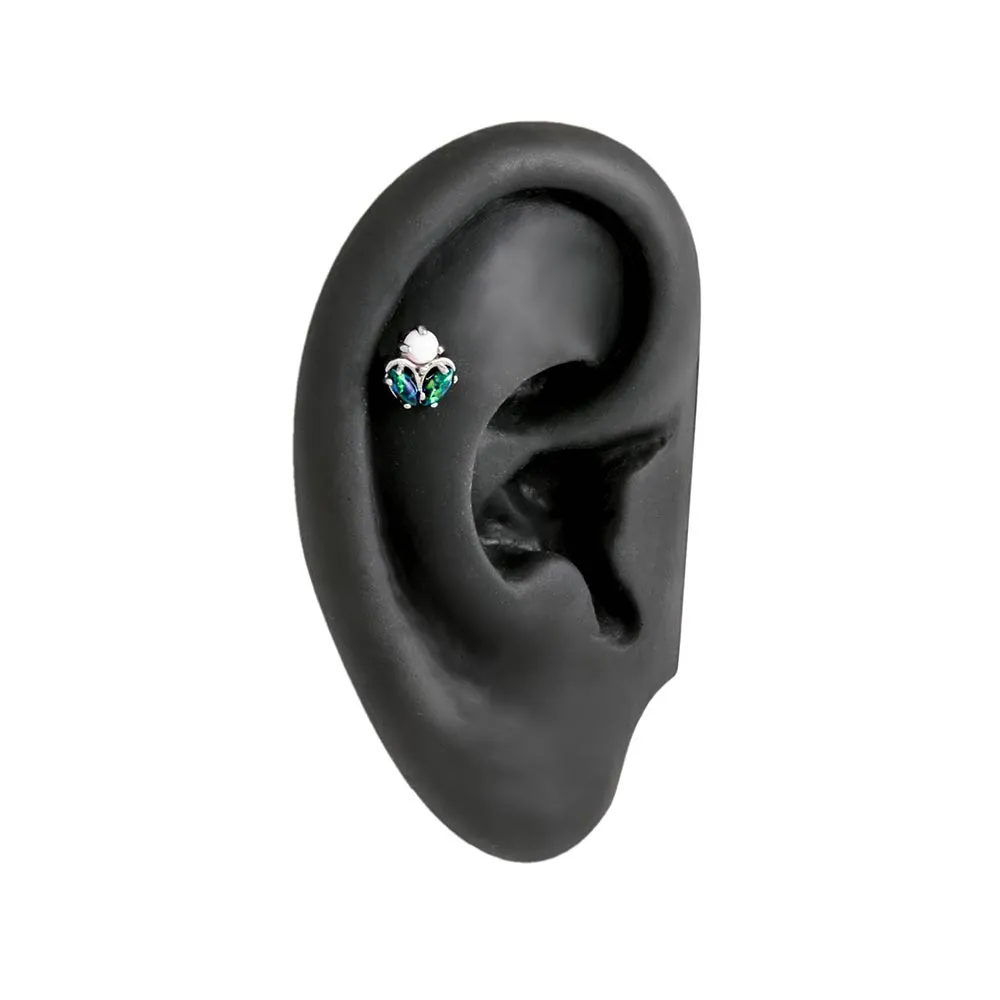 16g 5/16” Enchanted Opal Flower Straight Barbell — Price Per 1