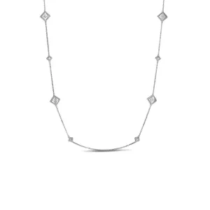18K Palazzo Ducale Satin Multi Diamond Station Chain