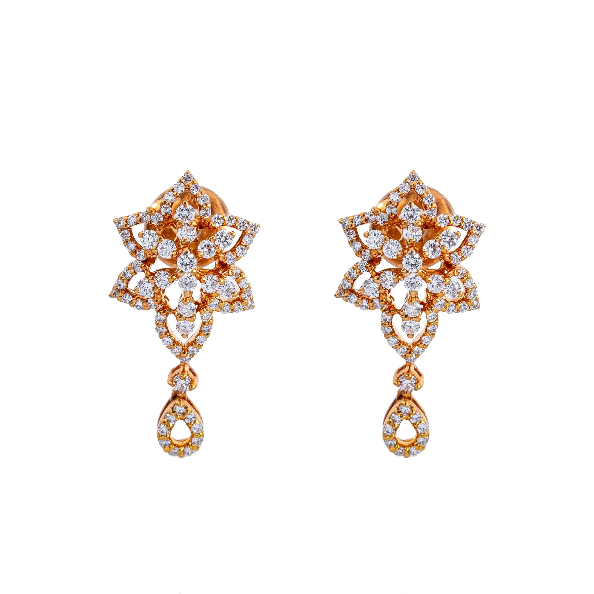 18K Rose Gold Diamond Jewelry Set (37.4gm)