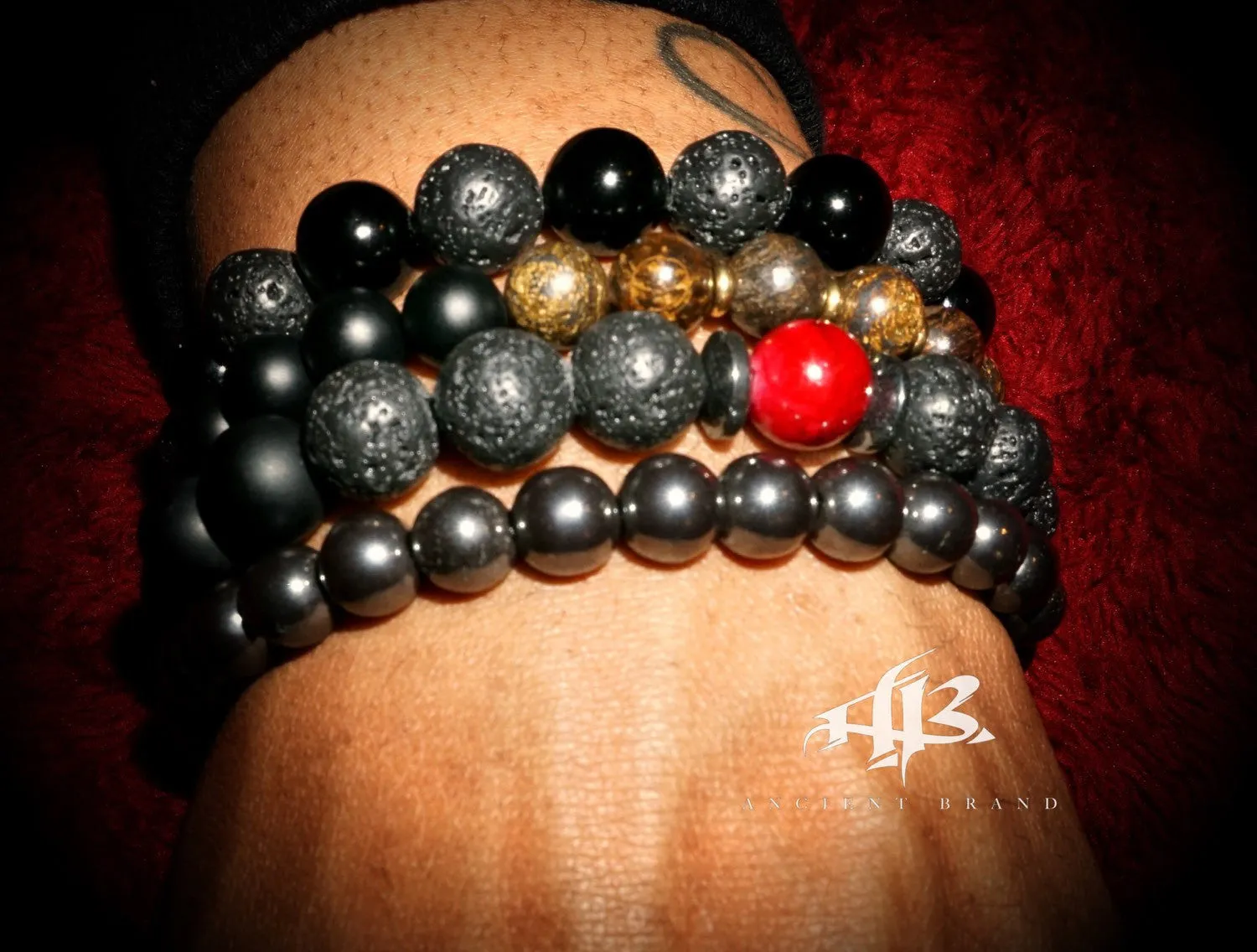 Aaron 10mm Matte Onyx Beaded Bracelet