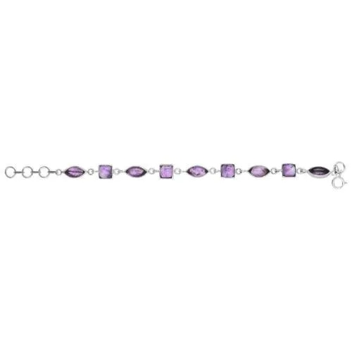 Amethyst Silver Bracelet