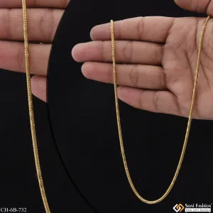 Antique Design Superior Quality Gorgeous Design Gold Plated Chain for Men - Style B732