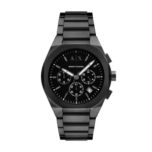 Armani Exchange Chronograph Black Stainless Steel Watch AX4183