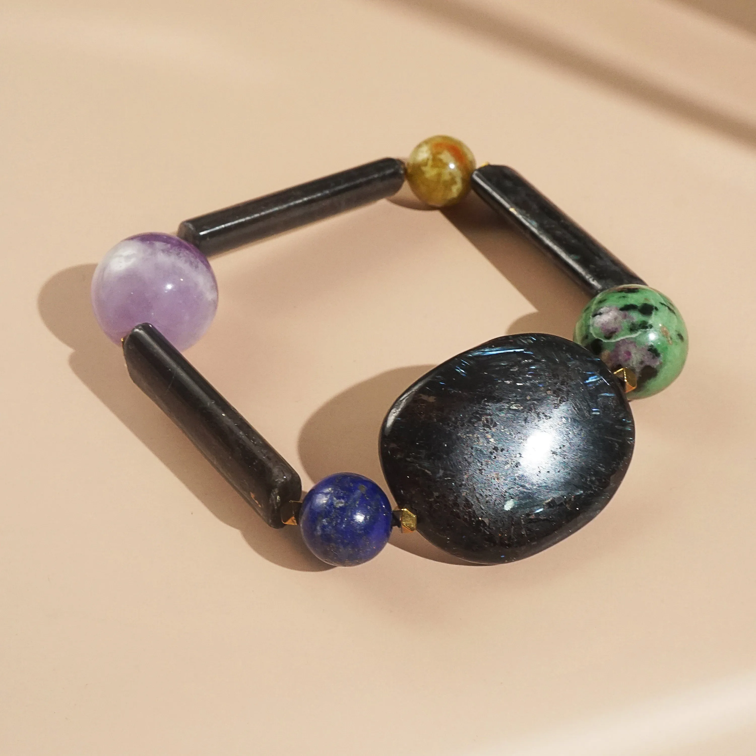 Astrophyllite and Mixed Gemstones