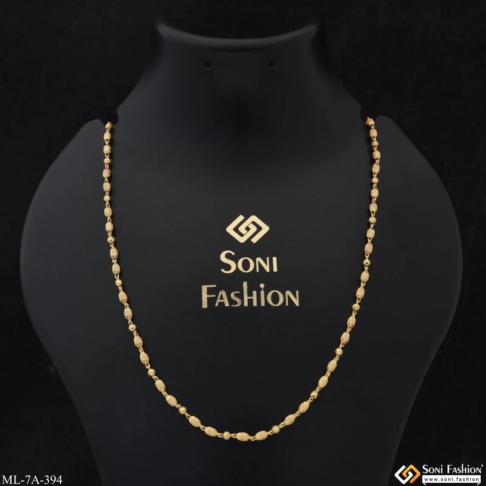 Beaded Latest Design High-Quality Gold Plated Mala for Men - Style A394