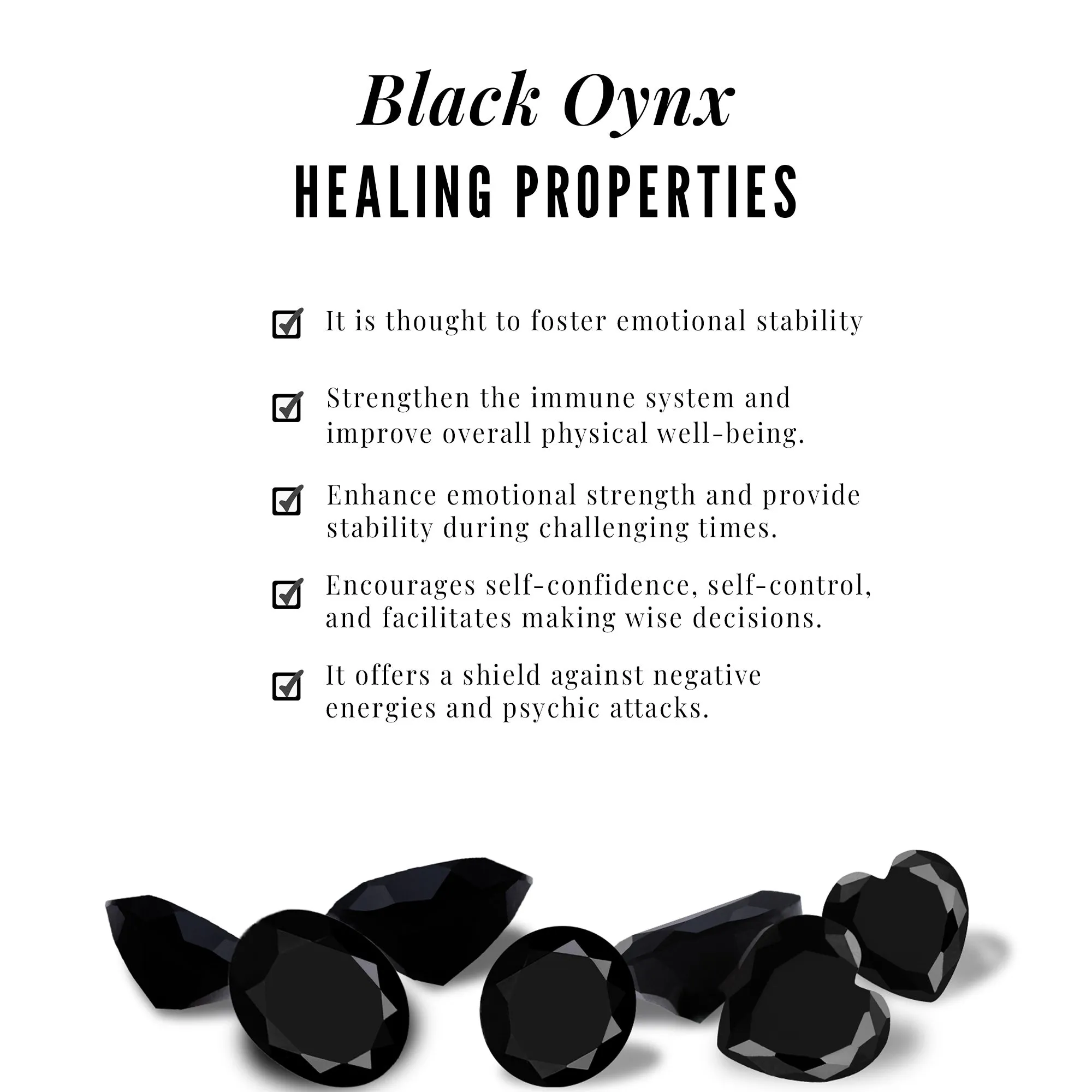 Black Onyx and Moissanite Curved Cartilage Earring in Gold