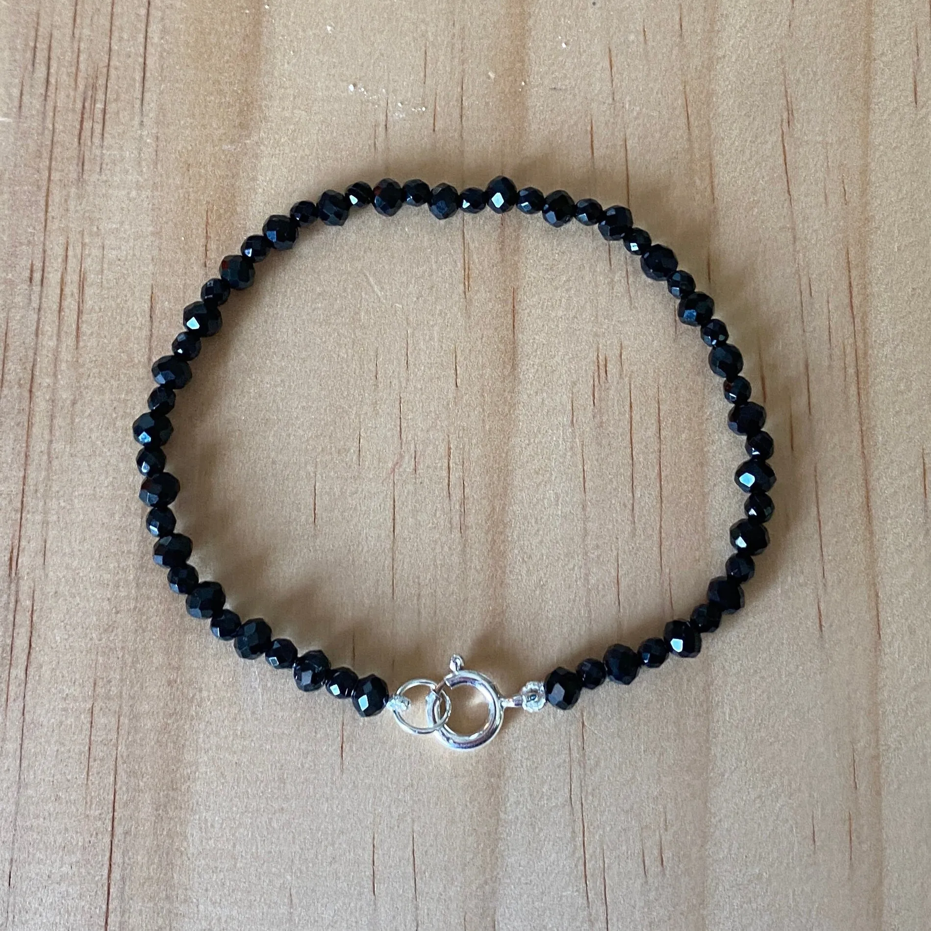 Black Onyx Sterling Silver Bracelet