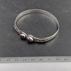 Boho AMETHYST Silver Plated bracelet