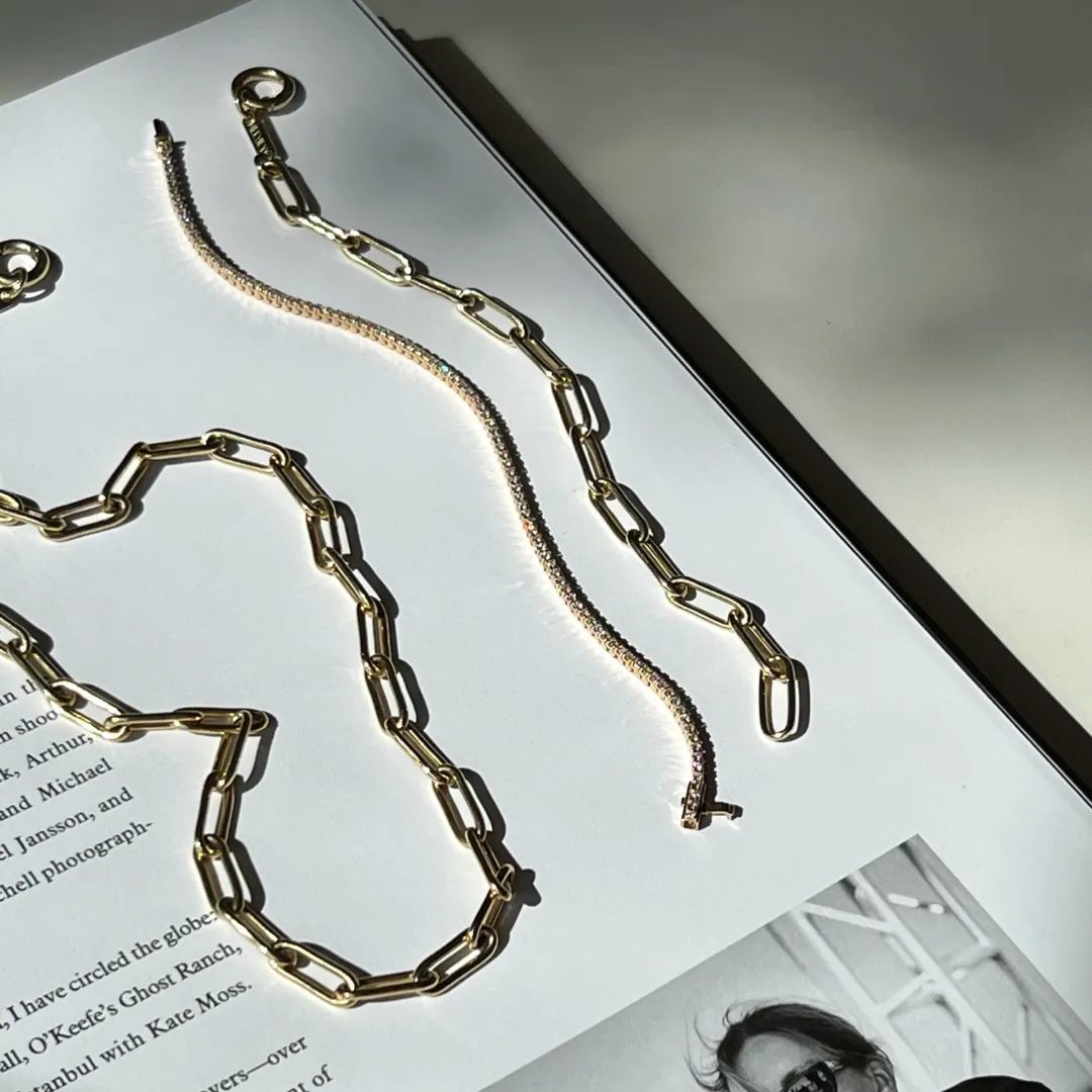 Boyfriend Paperclip Chain Bracelet in Gold