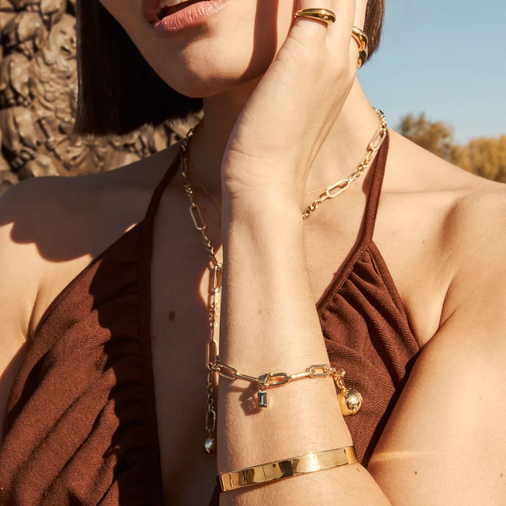 Boyfriend Paperclip Chain Bracelet in Gold