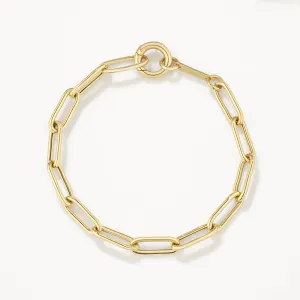 Boyfriend Paperclip Chain Bracelet in Gold