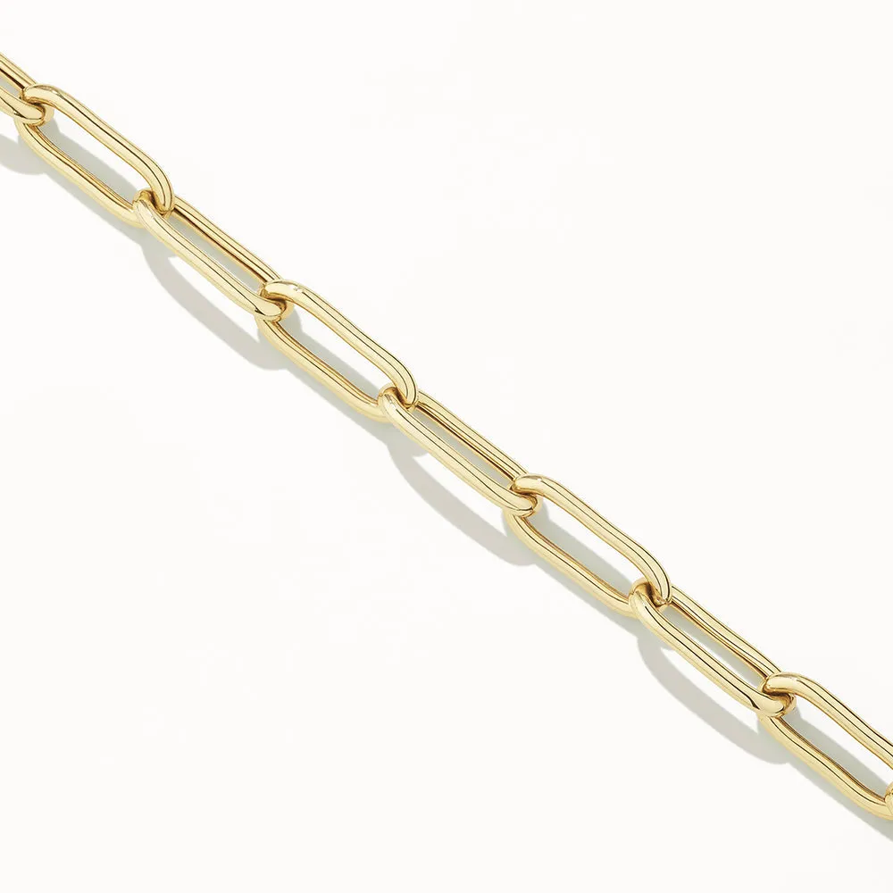 Boyfriend Paperclip Chain Bracelet in Gold