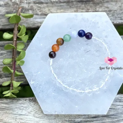 Chakra with Clear Quartz Faceted Remedy Bracelet