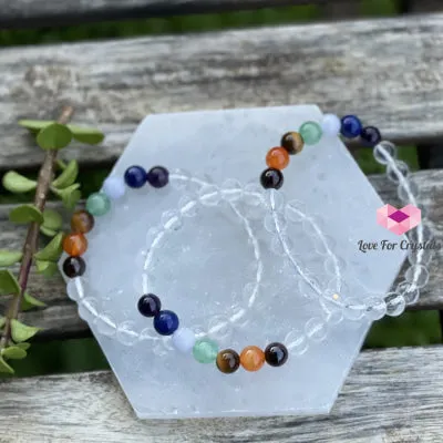 Chakra with Clear Quartz Faceted Remedy Bracelet