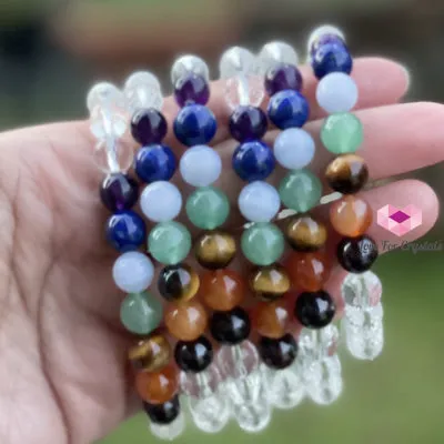 Chakra with Clear Quartz Faceted Remedy Bracelet