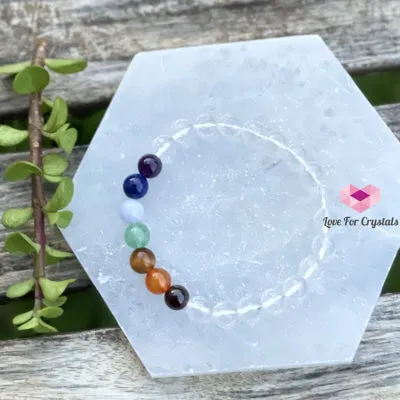 Chakra with Clear Quartz Faceted Remedy Bracelet
