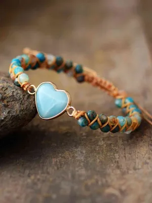 Charm of Affection Heart Bead Bracelet