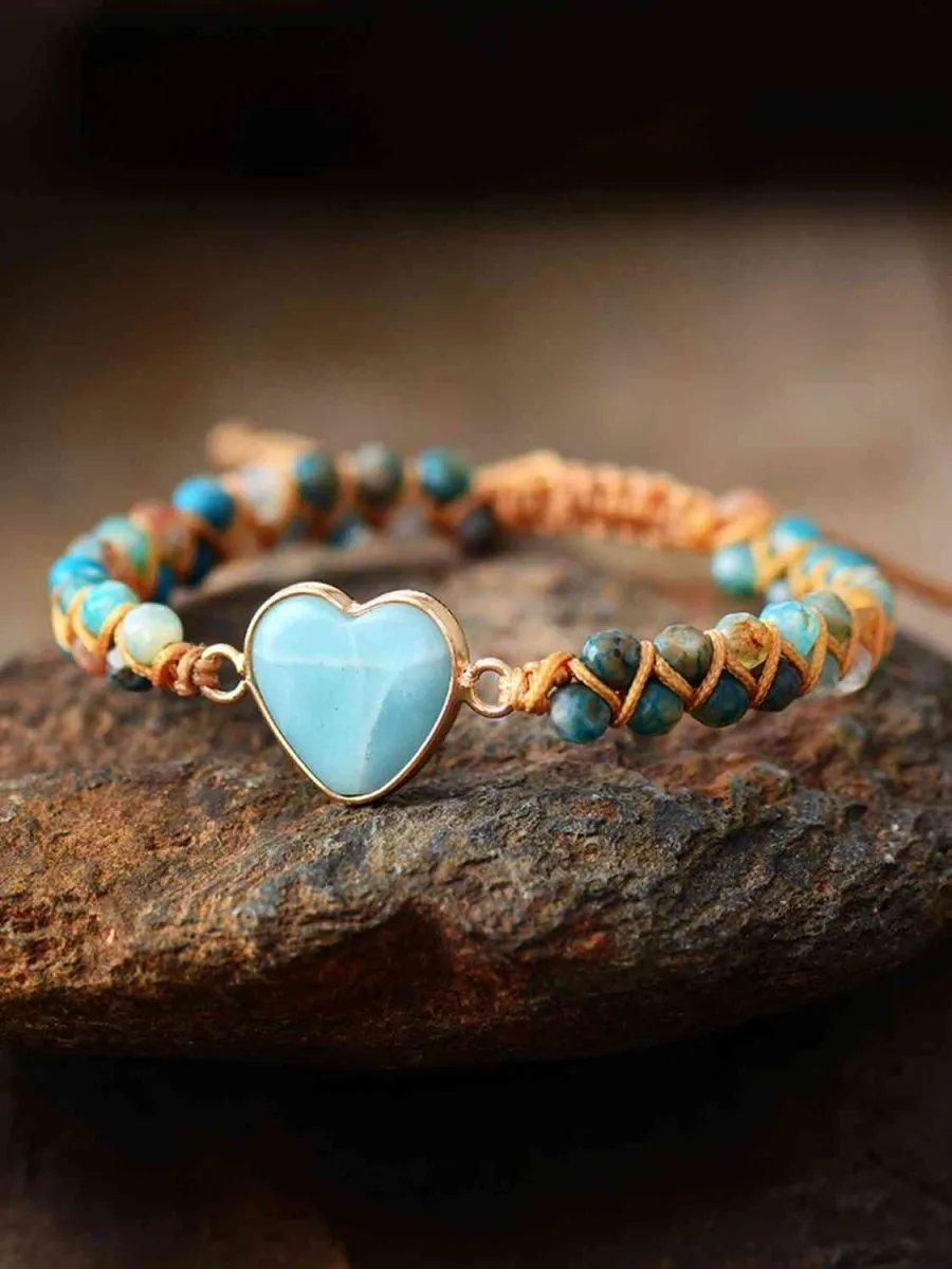 Charm of Affection Heart Bead Bracelet
