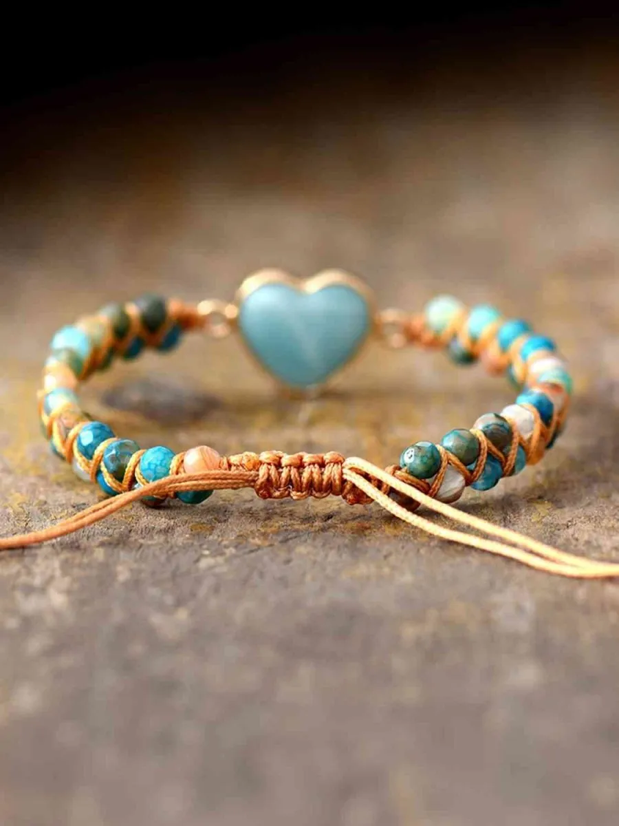 Charm of Affection Heart Bead Bracelet