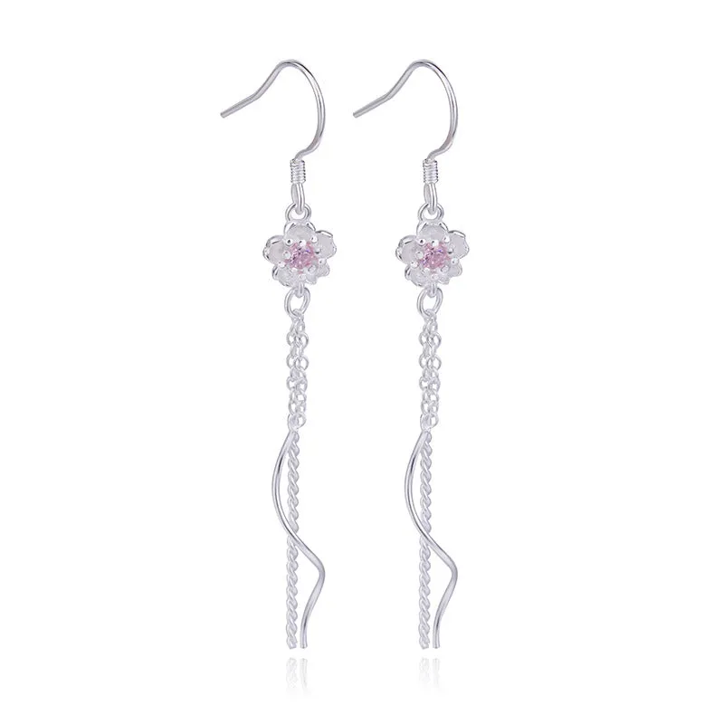 Cherry Blossom Ear Line Female Temperament Long