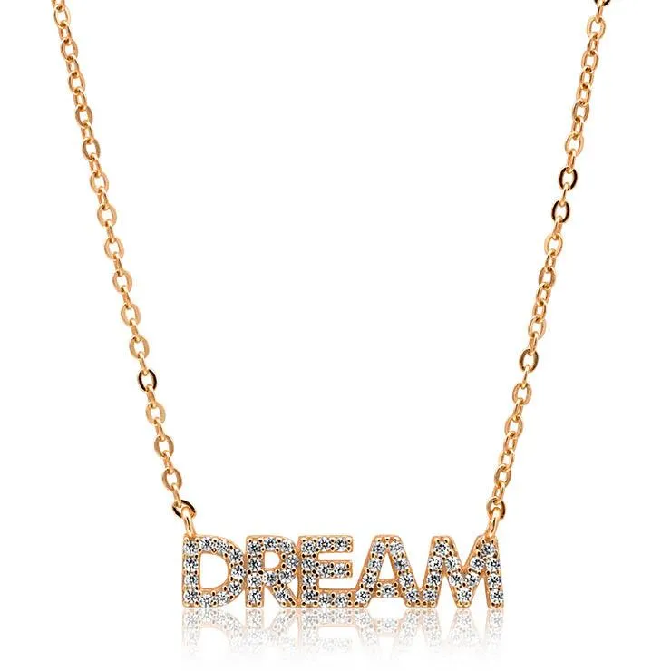 Choose Your Word or Name Personalized Diamond Necklace
