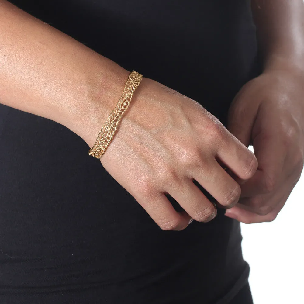 Coral Bangle Bracelet