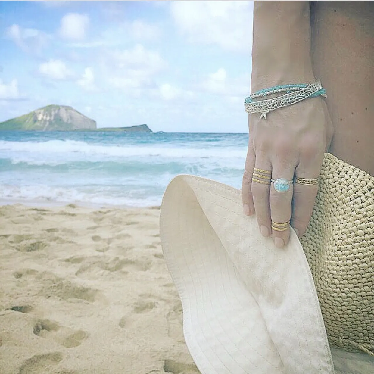 Coral Bangle Bracelet