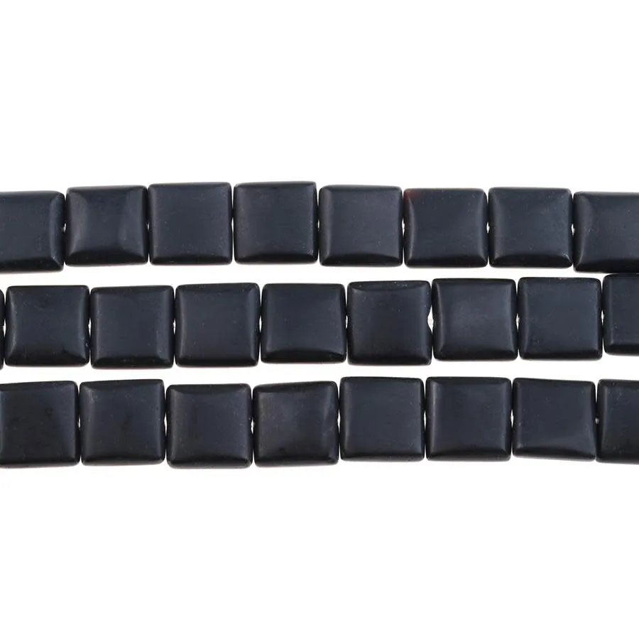 Dakota Stones Matte Onyx 12mm Square Bead Strand