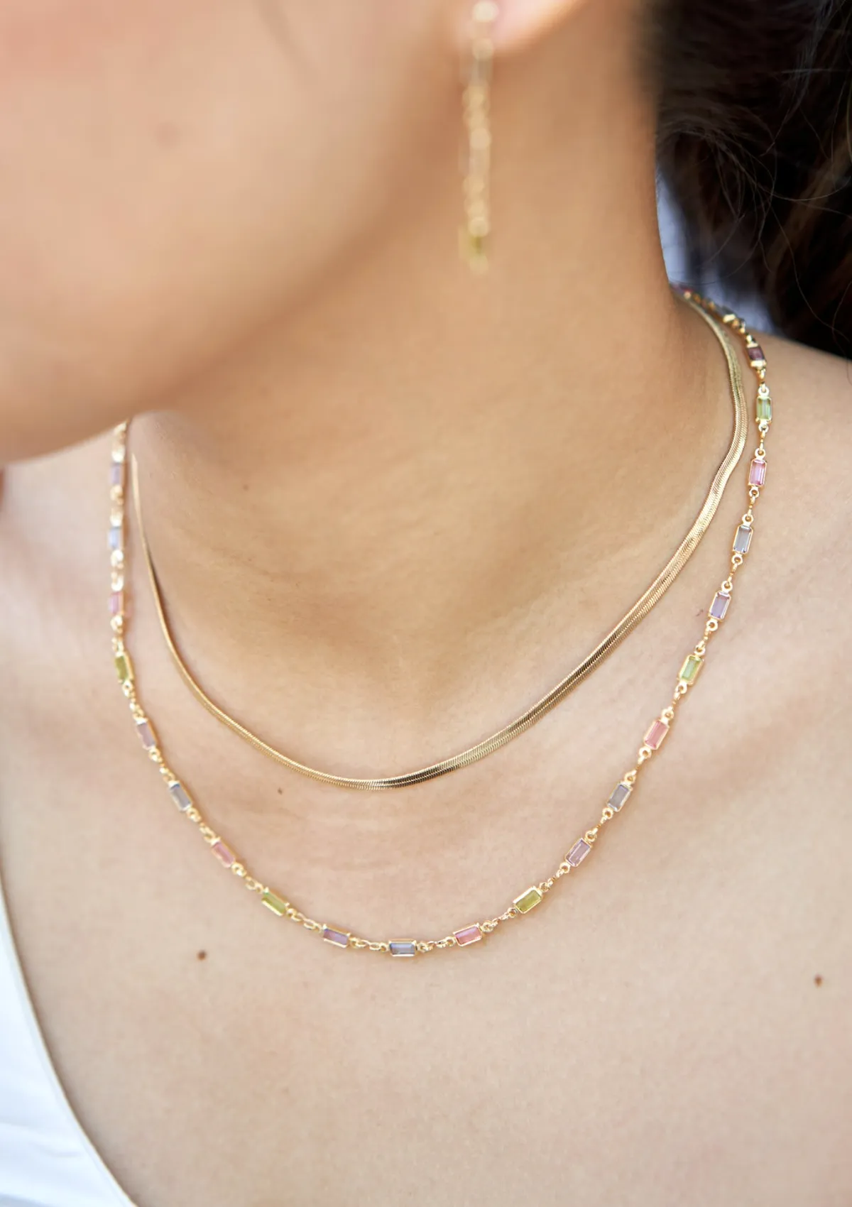 Daria Colourful Gold Necklace