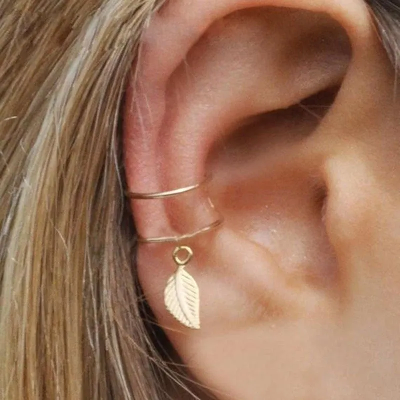 deanwangkt Gold Silver Color Metal Butterfly Ear Clips Without Piercing For Women Sparkling Zircon Ear Cuff Clip Earrings Wedding Jewelry