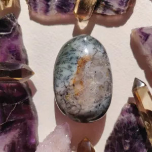 Dendritic Opal Palm Stone (#18)