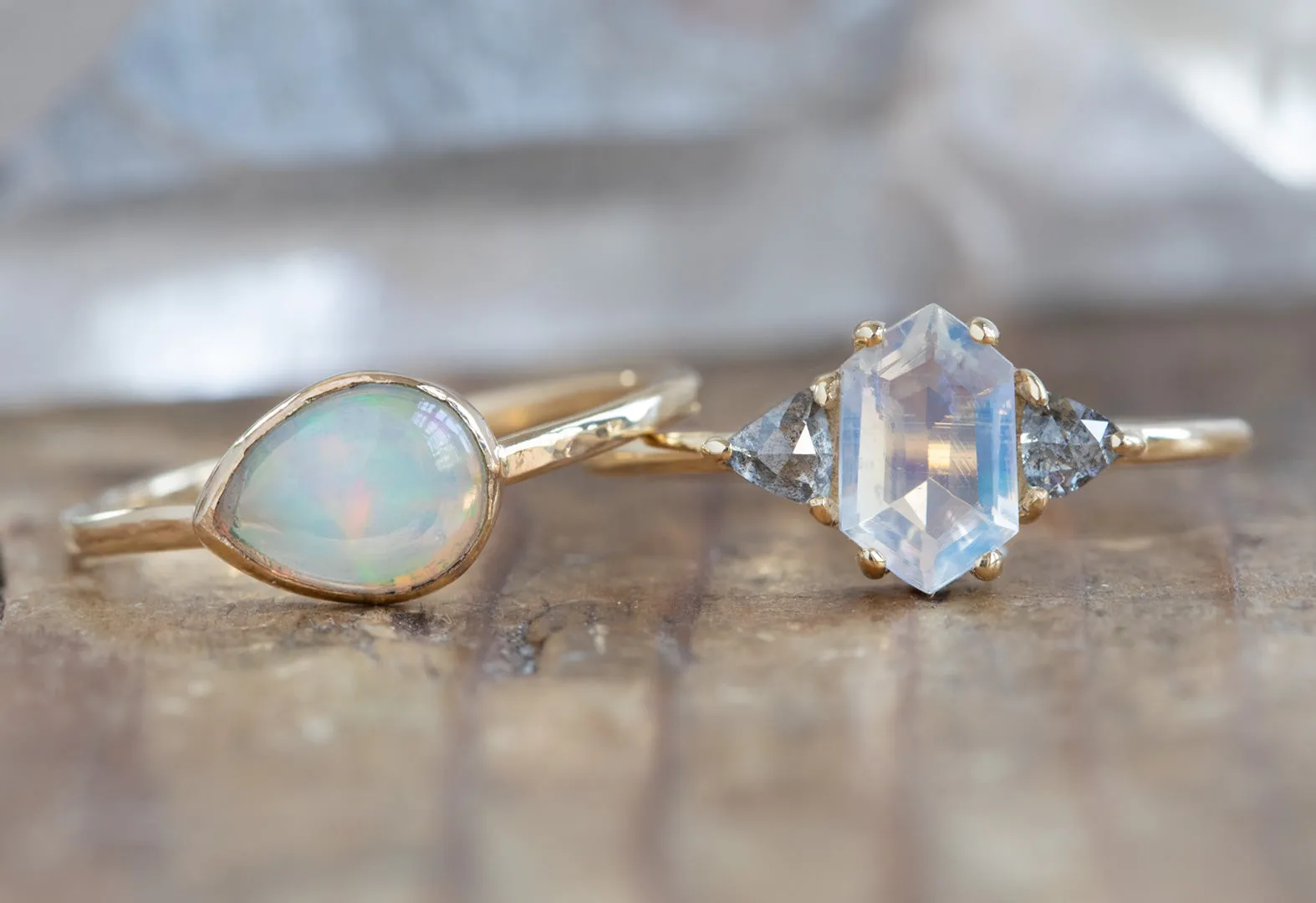 Design Your Own Custom Australian Opal Engagement Ring