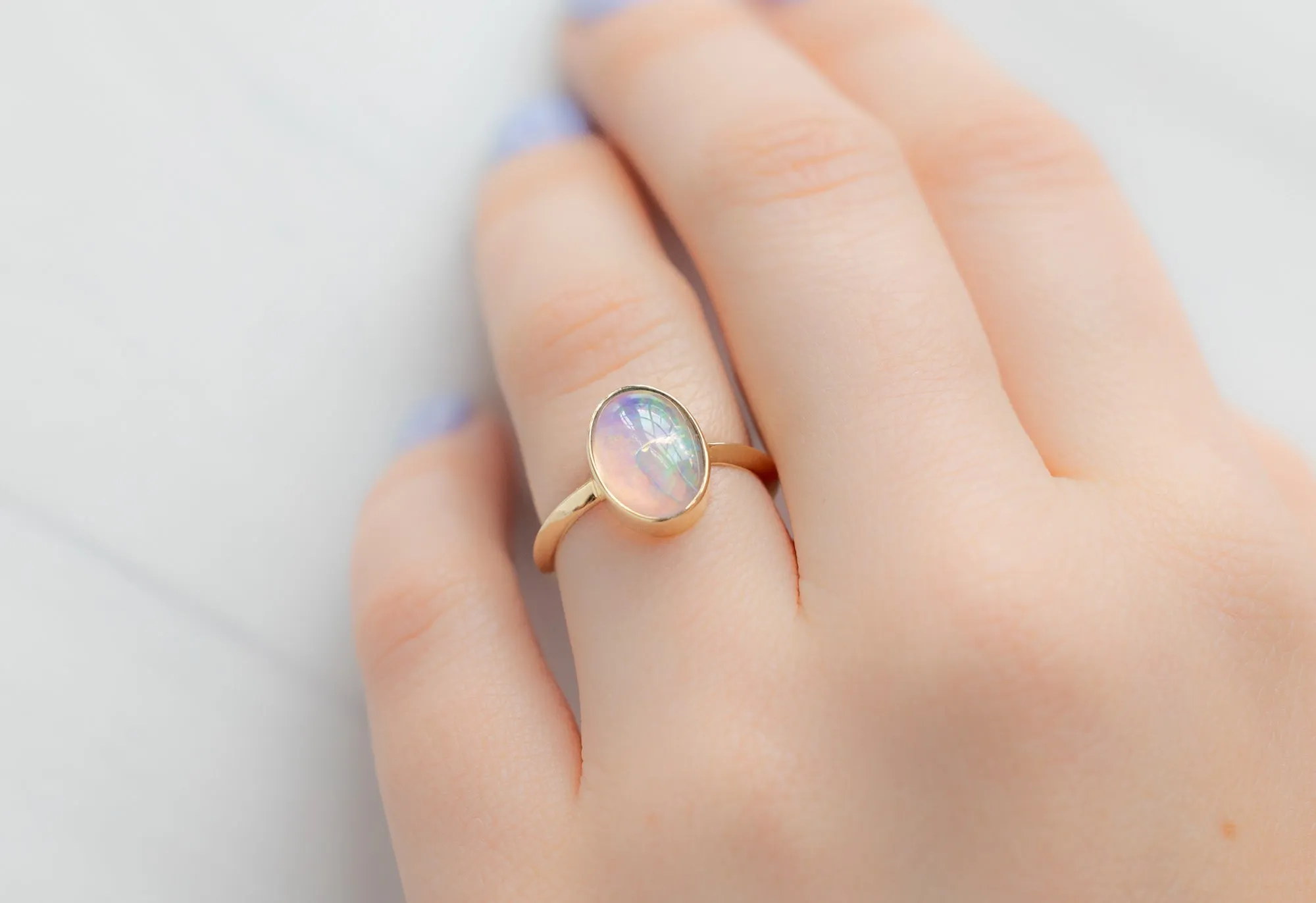 Design Your Own Custom Australian Opal Engagement Ring