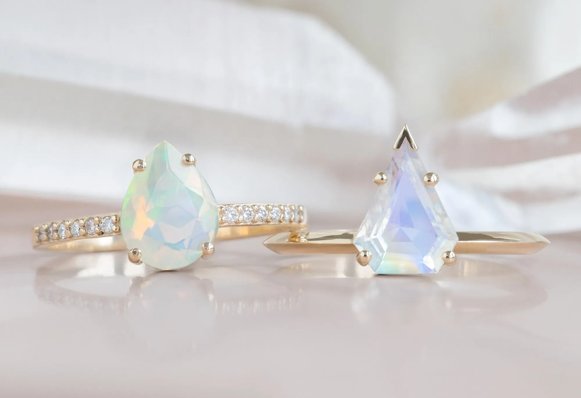 Design Your Own Custom Australian Opal Engagement Ring