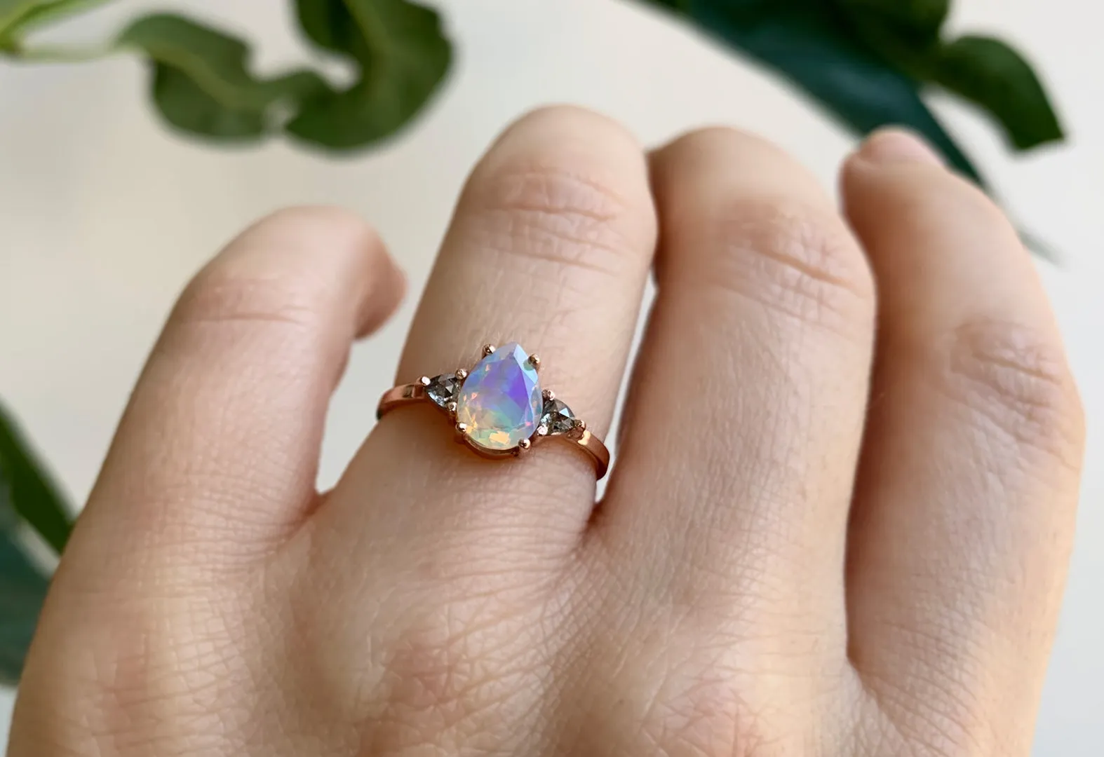 Design Your Own Custom Australian Opal Engagement Ring