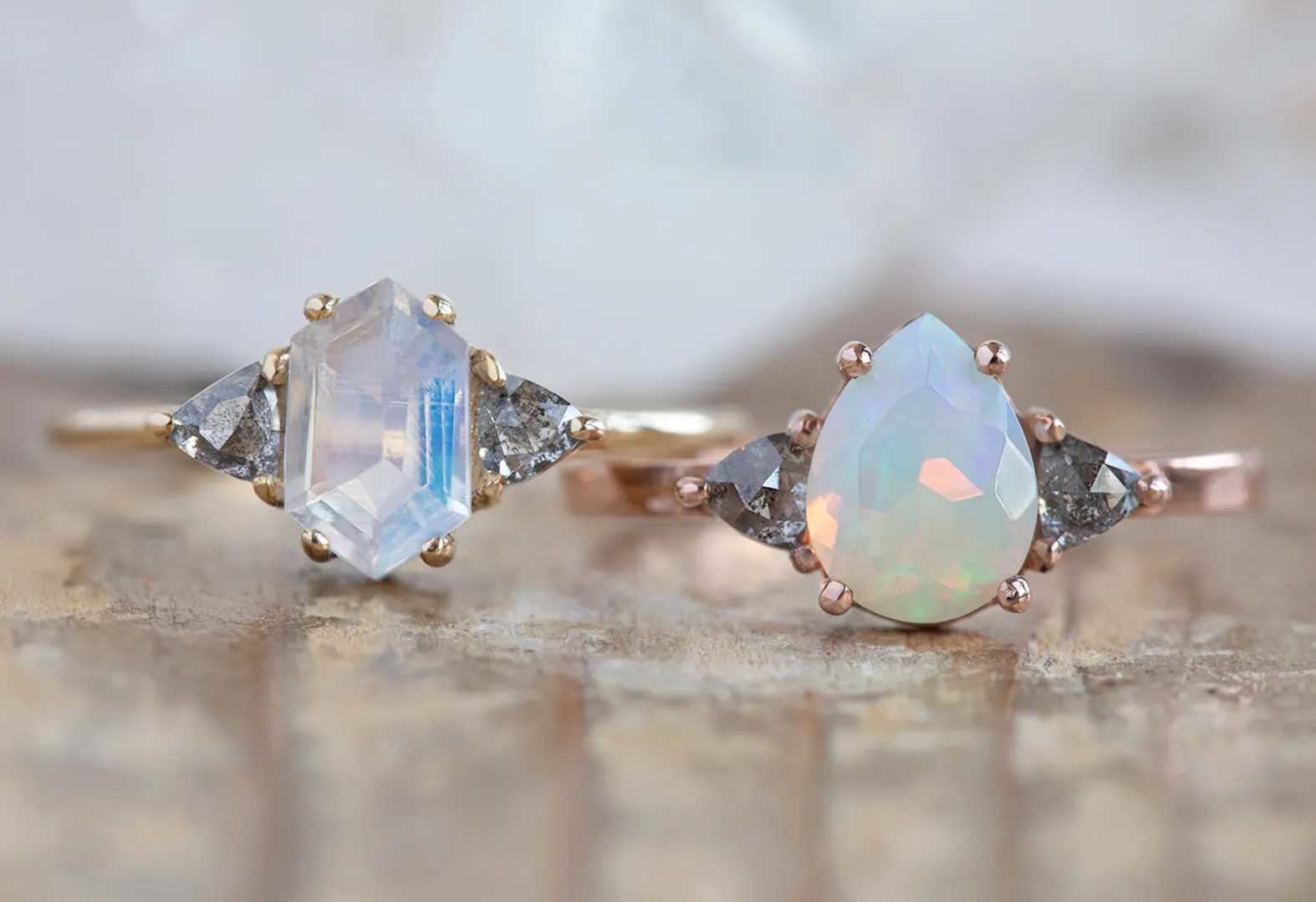 Design Your Own Custom Australian Opal Engagement Ring
