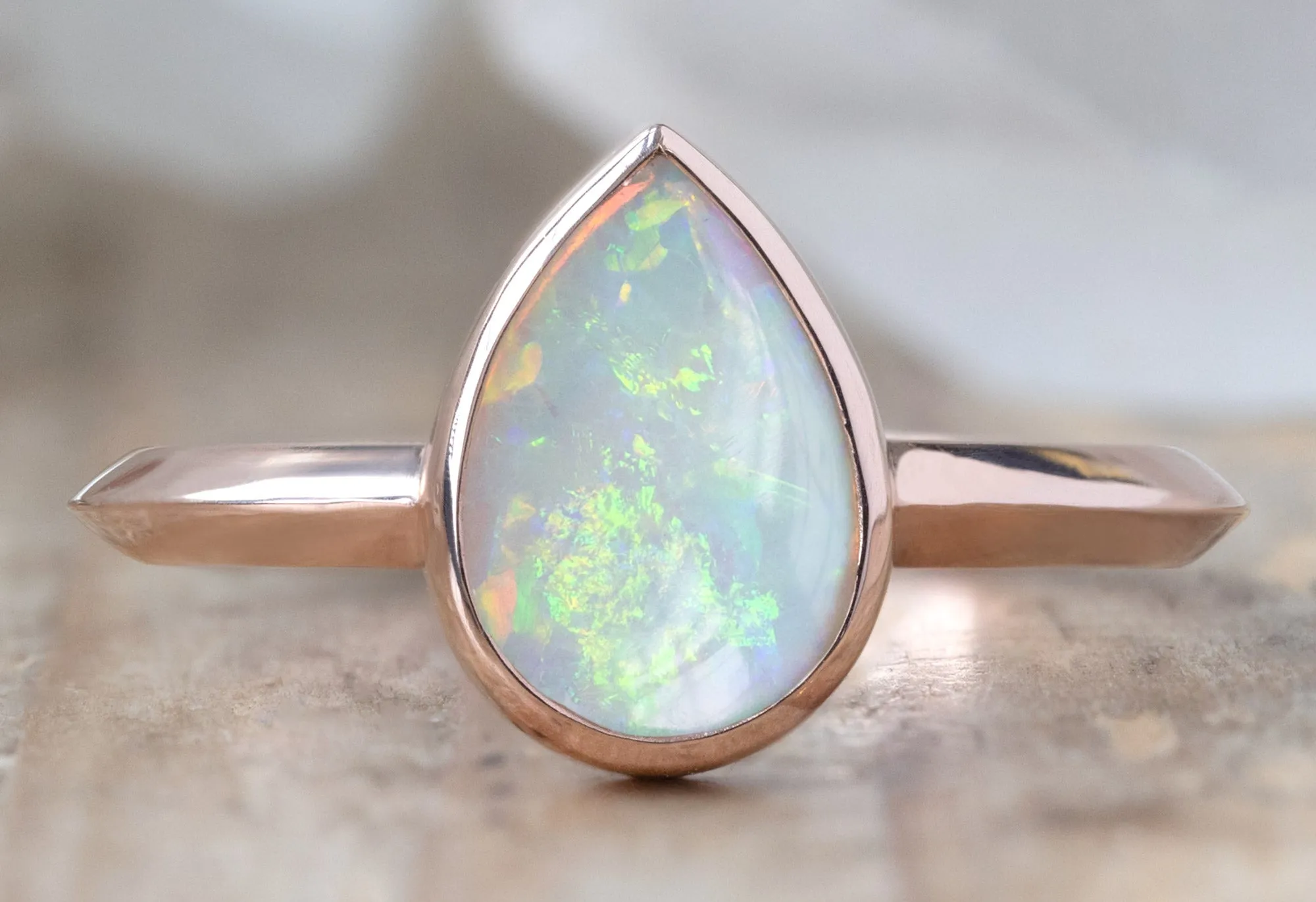 Design Your Own Custom Australian Opal Engagement Ring