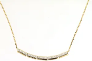 Diamond Accented Station Necklace