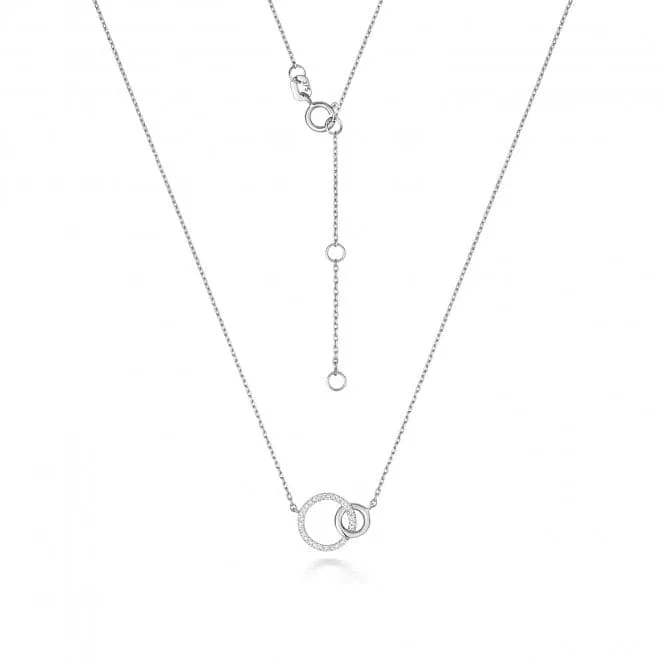Diamond Jewellery 9ct White Gold Diamond Necklace ND145W