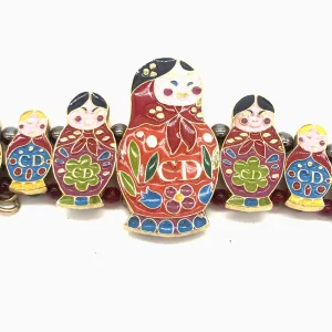 Dior By Galliano Matryoshka Russian Doll Bracelet