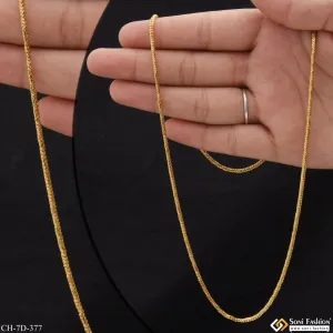 Distinctive Design Best Quality Gold Plated Chain for Men - Style D377