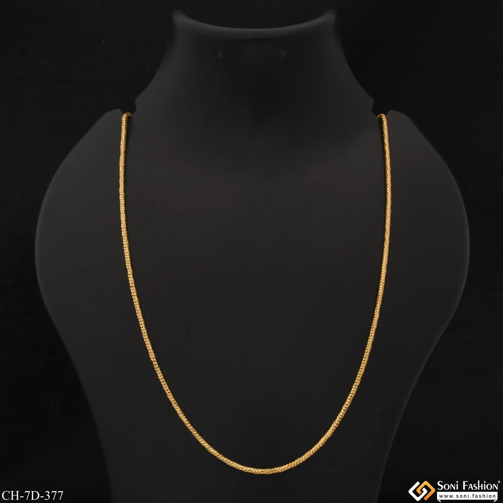 Distinctive Design Best Quality Gold Plated Chain for Men - Style D377