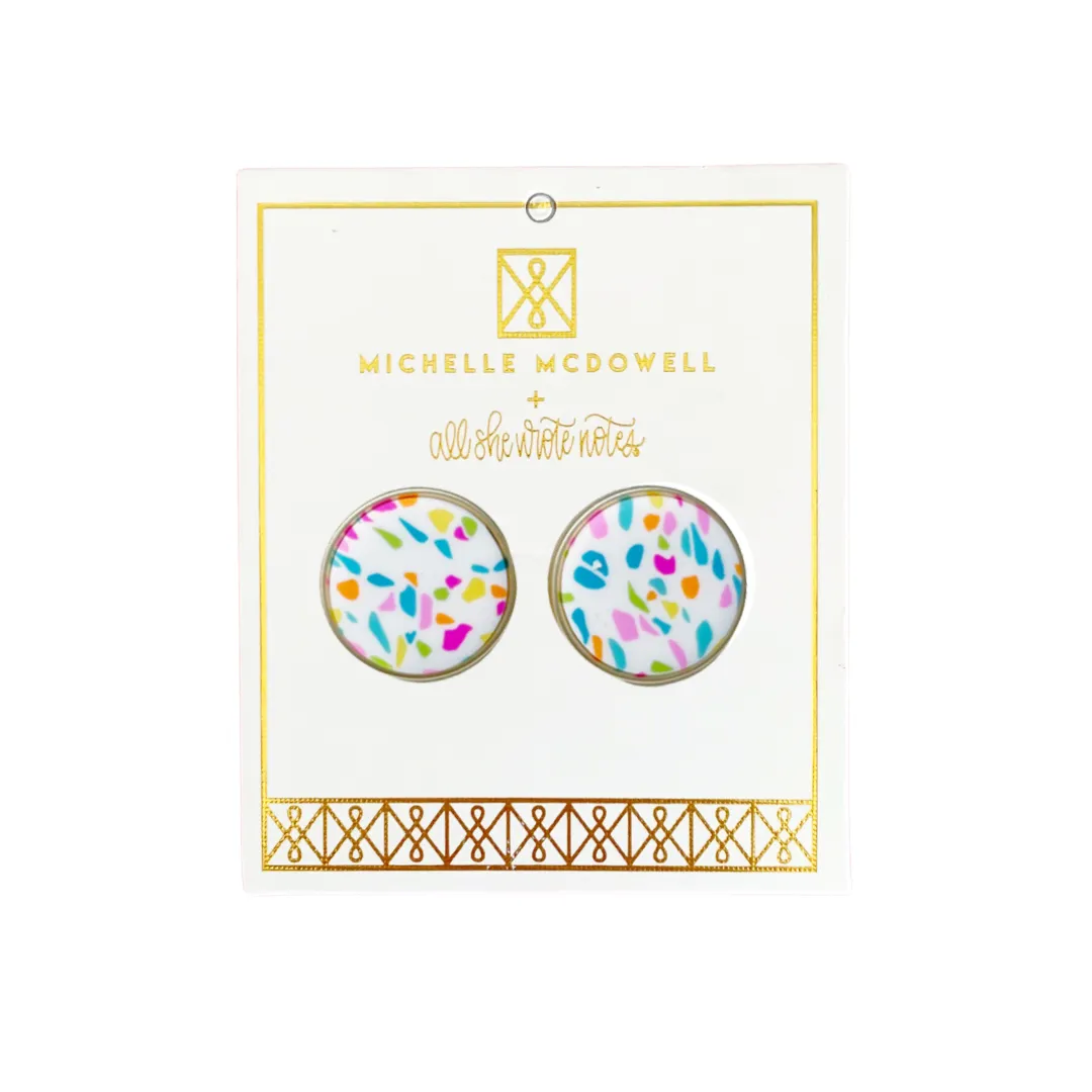 Earrings - Confetti Studs