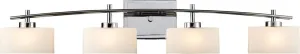 Eastbrook 4 Light Vanity In Polished Chrome and Opal White Glass