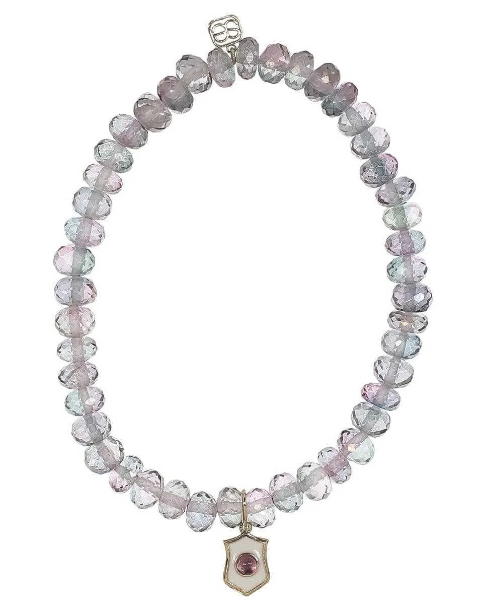 Enamel Crest Mystic Quartz Bracelet